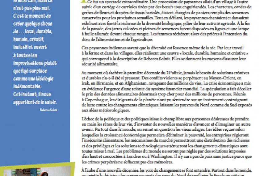 Page couverture du rapport annuel 2009