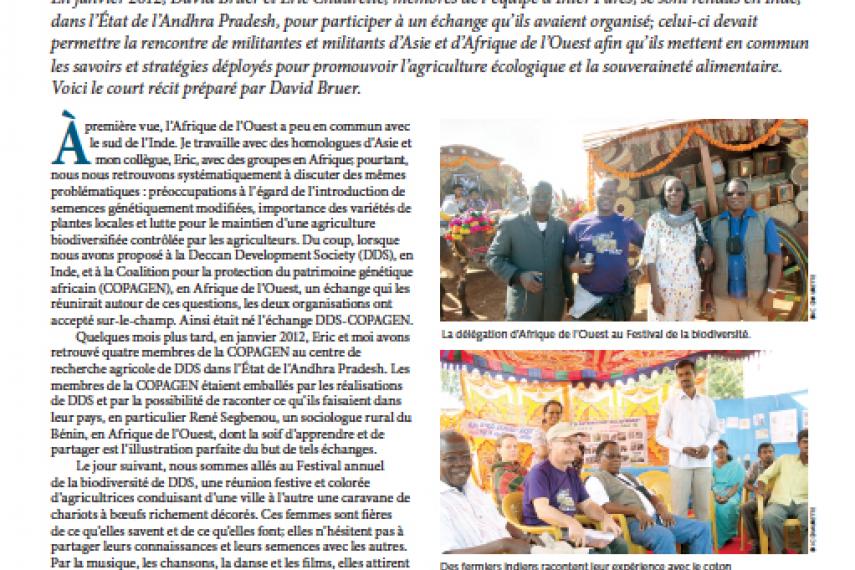 Page couverture du bulletin de Novembre 2012
