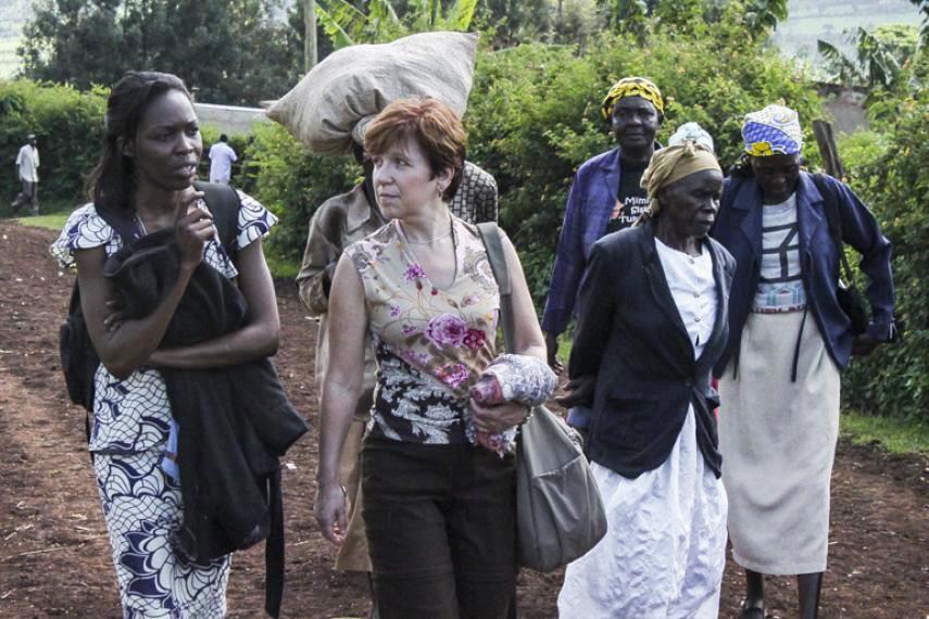 Inter Pares Jean Symes in Kenya.