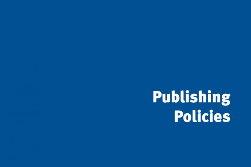 Publishing policy