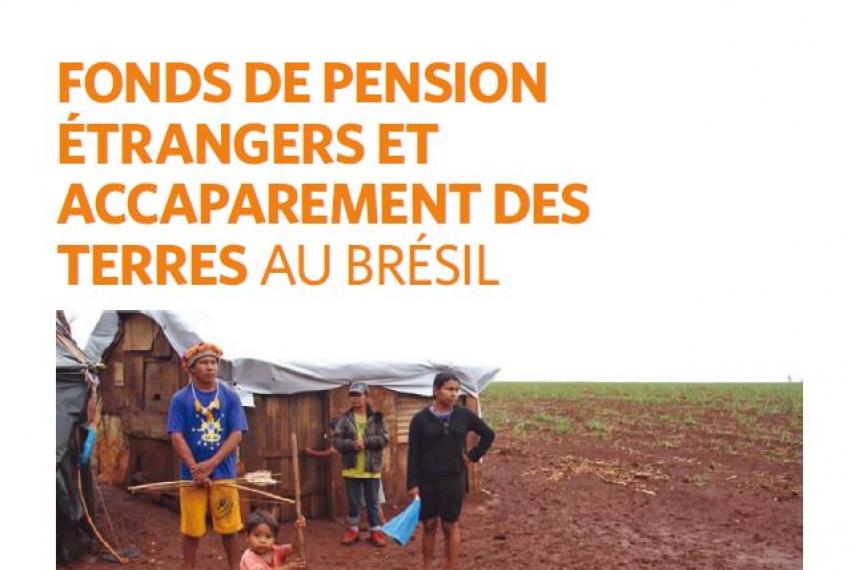 Page couverture rapport accaparement des terres au Brésil