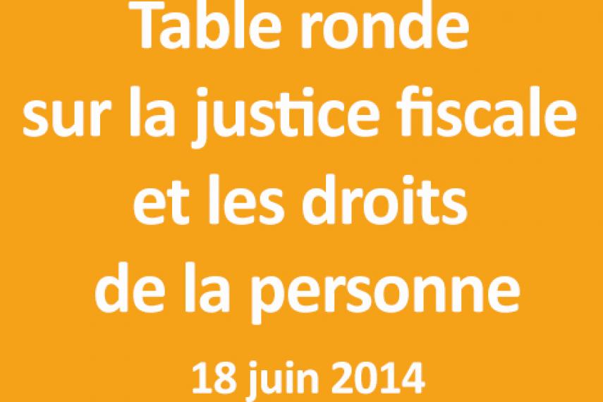 Table ronde sur la justice économique