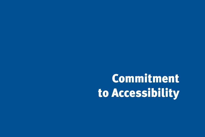 Commitment to Accessibility