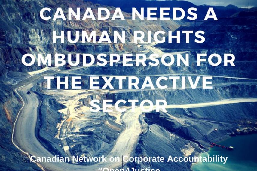 Call for an extractive industry ombudsperson