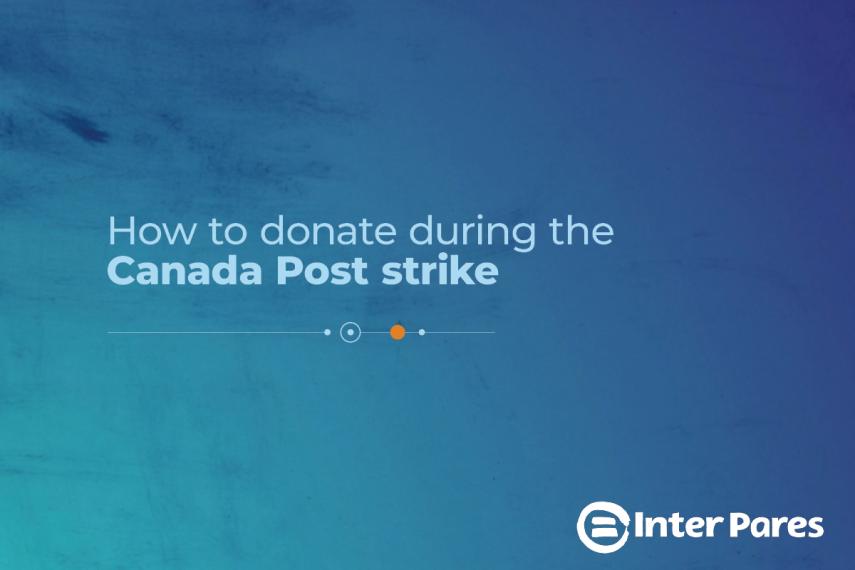 How to donate during the Canada Post strike - Inter Pares logo