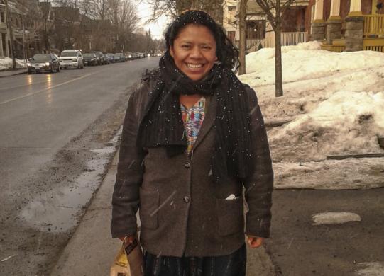 Lolita Chávez, militante pour les droits de la personne participant à la tournée « À la défense de la dissidence, » au Canada.   