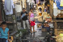 Une des rues de Paradise, Manille