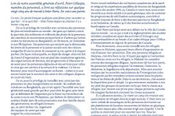 Page couverture du bulletin de Novembre 2010