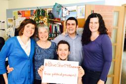 Inter Pares staff are #BlueShirt4Burma