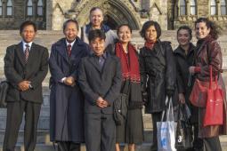 Burma delegation on Parliament Hill