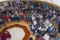 Participants at the event &quot;The Future of International Solidarity&quot;