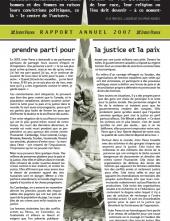 Page couverture du rapport annuel 2007