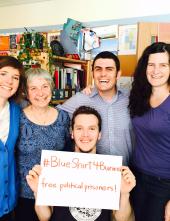 Inter Pares staff are #BlueShirt4Burma