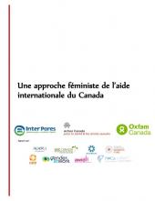 couverture du document "Une approche féministe de l'aide internationale du Canada"