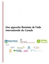 couverture du document "Une approche féministe de l'aide internationale du Canada"