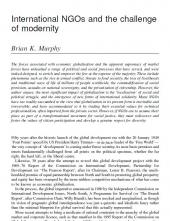 cover page of "International NGOs and the Challenge of Modernity"