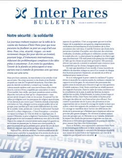 Page couverture du bulletin de Septembre 2009