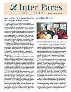 Page couverture du bulletin de Juin 2012