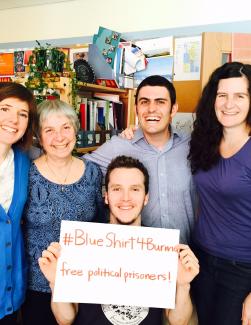 Inter Pares staff are #BlueShirt4Burma