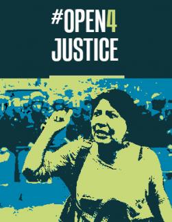 #Open4Justice campaign image