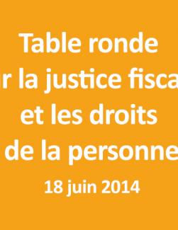 Table ronde sur la justice économique