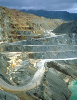 photo of an open-pit mine